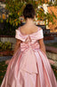 SHAWL COLLAR SPARKLING SATIN WEDDING SPECIAL OCCASION COMMUNION DRESS 2-6 YEARS