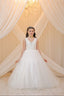 PEARLY AND STONE BEADED LACE EMBROIDERED TULLE RELIGIOUS CEREMONY AND SPECIAL OCCASION DRESS