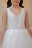 PEARLY AND STONE BEADED LACE EMBROIDERED TULLE RELIGIOUS CEREMONY AND SPECIAL OCCASION DRESS