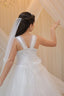PEARLY AND STONE BEADED LACE EMBROIDERED TULLE RELIGIOUS CEREMONY AND SPECIAL OCCASION DRESS