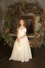 LAYERED TULLE SKIRT STRAPLESS NECKLINE SPECIAL OCCASION WEDDING DRESS