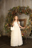 LAYERED TULLE SKIRT STRAPLESS NECKLINE SPECIAL OCCASION WEDDING DRESS
