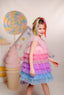 RAINBOW LAYERED COLORFUL TULLE BIRTHDAY SPECIAL OCCASION DRESS