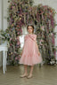 LUXURY ORGANZA BOW WEDDING BIRTHDAY SPECIAL OCCASION DRESS WITH SILVER TIARA – AVAILABLE IN 4 COLORS