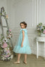 LUXURY ORGANZA BOW WEDDING BIRTHDAY SPECIAL OCCASION DRESS WITH SILVER TIARA – AVAILABLE IN 4 COLORS