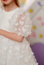 3D BUTTERFLY APPLIQUÉ TULLE FABRIC PUFFY BIRTHDAY WEDDING HOLIDAY SPECIAL OCCASION DRESS