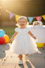 WHITE PRINCESS TULLE DRESS 6-36 MONTHS