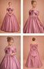 OFF- SHOULDER STRAIGHT NECKLINE FLOWER BIRTHDAY SPECIAL OCCASION WEDDING PRINCESS DRESS 7-11 YEARS