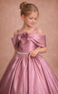 OFF- SHOULDER STRAIGHT NECKLINE FLOWER BIRTHDAY SPECIAL OCCASION WEDDING PRINCESS DRESS 7-11 YEARS