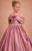 OFF- SHOULDER STRAIGHT NECKLINE FLOWER BIRTHDAY SPECIAL OCCASION WEDDING PRINCESS DRESS 7-11 YEARS