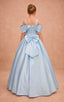 OFF- SHOULDER STRAIGHT NECKLINE FLOWER BIRTHDAY SPECIAL OCCASION WEDDING PRINCESS DRESS 7-11 YEARS