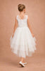 WHITE LACE EMBROIDERED APPLIQUÉ LAYERED FLOWER GIRL, BIRTHDAY, WEDDING & SPECIAL OCCASION DRESS 7-11 YEARS