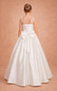 3D APPLIQUÉ DRAPE DETAIL WEDDING SPECIAL OCCASION FLOWER GIRL FIRST COMMUNION DRESS 7 - 11 YEARS