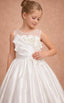 3D APPLIQUÉ DRAPE DETAIL WEDDING SPECIAL OCCASION FLOWER GIRL FIRST COMMUNION DRESS 7 - 11 YEARS