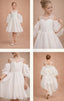 3D FLORAL APPLIQUÉ OFF-SHOULDER FLOWER GIRL • FIRST COMMUNION • BAPTISM • SPECIAL OCCASION DRESS