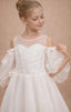 3D FLORAL APPLIQUÉ OFF-SHOULDER FLOWER GIRL • FIRST COMMUNION • BAPTISM • SPECIAL OCCASION DRESS