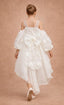 3D FLORAL APPLIQUÉ OFF-SHOULDER FLOWER GIRL • FIRST COMMUNION • BAPTISM • SPECIAL OCCASION DRESS