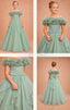 BABY BLUE PINK DUSTY SAGE WHITE  PEARL EMBELLISHED FLORAL BARDOT FLOWER GIRL DRESS – FIRST COMMUNION • WEDDING • SPECIAL OCCASION • JUNIOR BRIDAL DRESS 7 - 11 YEARS