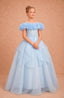 BABY BLUE PINK DUSTY SAGE WHITE  PEARL EMBELLISHED FLORAL BARDOT FLOWER GIRL DRESS – FIRST COMMUNION • WEDDING • SPECIAL OCCASION • JUNIOR BRIDAL DRESS 7 - 11 YEARS