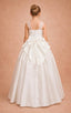 BABY BLUE AND WHITE PEARL EMBELLISHED PRINCESS FLOWER GIRL DRESS – ILLUSION NECKLINE • WEDDING • FIRST COMMUNION • SPECIAL OCCASION • JUNIOR BRIDAL DRESS 7 - 11 YEARS