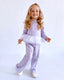 LILAC TUTU TOP AND BOTTOM TRACKSUIT SET