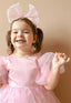 ORGANZA PUFFY ORGANZA BOW CROWN COMBINATION SPECIAL DAY PARTY DRESS