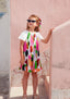 PALETTE DRESS WITH MATCHING HAIR ACCESSORY