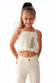 PATTERNED LACE DETAILED JACKET SET 3 PIECE GIRLS OUTFIT