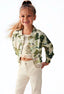 PATTERNED LACE DETAILED JACKET SET 3 PIECE GIRLS OUTFIT