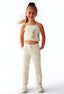 PATTERNED LACE DETAILED JACKET SET 3 PIECE GIRLS OUTFIT