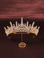 PINK CRYSTAL GOLD CROWN NECKLACE EARRINGS 4 PIECE GIRLS ACCESSORIES SET SUITABLE FOR BIRTHDAY FESTIVAL AWARDS STAGE PERFORMANCE WEDDING