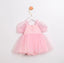 PINK SEQUIN BABY SPECIAL OCCASION DRESS WITH 3D BUTTERFLY ACCESSORY AND TULLE PERFECT FOR BIRTHDAYS WEDDINGS AND PHOTOSHOOTS