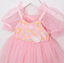 PINK SEQUIN BABY SPECIAL OCCASION DRESS WITH 3D BUTTERFLY ACCESSORY AND TULLE PERFECT FOR BIRTHDAYS WEDDINGS AND PHOTOSHOOTS