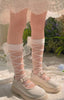 SEQUIN SKIRT AND BLOUSE SET WITH PEARL DETAIL BOW SOCKS