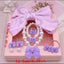 SET GIRLS NECKLACE BRACELET EARRING BOWKNOT AND RING GIFT BOX SET