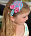 SPARKLING GEM BLUE PINK LOLLIPOP HAIRBAND