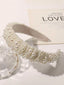 THE PEARL OF ELEGANCE BEADED CROWN HEADBAND FOR WEDDING COMMUNION BIRTHDAY