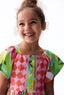 TROPICAL PATTERNED GIRLS DRESS