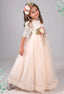 VINTAGE LACE 3D FLORAL TULLE PRINCESS DRESS