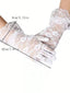 WHITE BREATHABLE LACE GLOCES FOR WEDDING FIRST COMMUNION BIRTHDAY PHOTOGRAPHY STAGE PERFORMANCE GLOVES