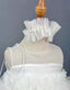 3D ROSE DETAILED WHITE DREAM BIRTHDAY WEDDING SPECIAL OCCASIONS DRESS