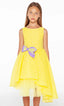 YELLOW JACQUARD DRESS